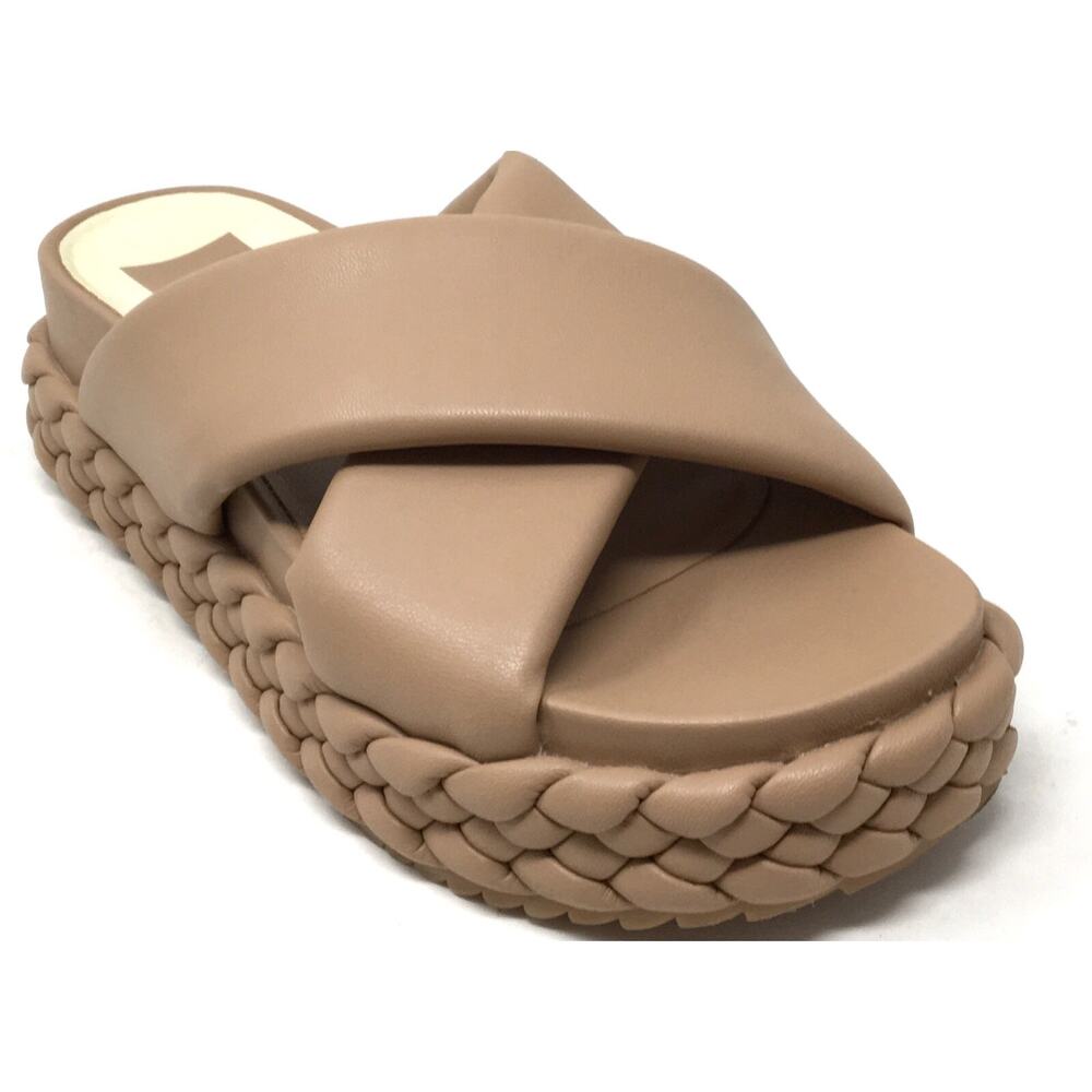 Dolce Vita Brown Platform Sandals with Braided Detail